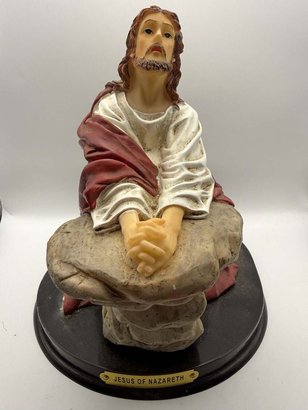 Jesus of Nazareth Praying in Gethsemane Resin Statue 8 Inch